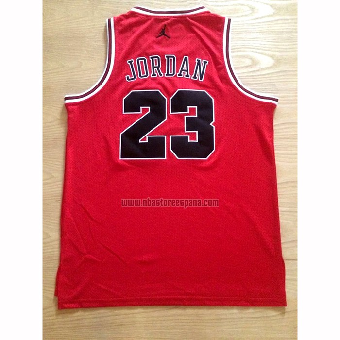 Camiseta Michael Jordan NO 23 Rojo Negro